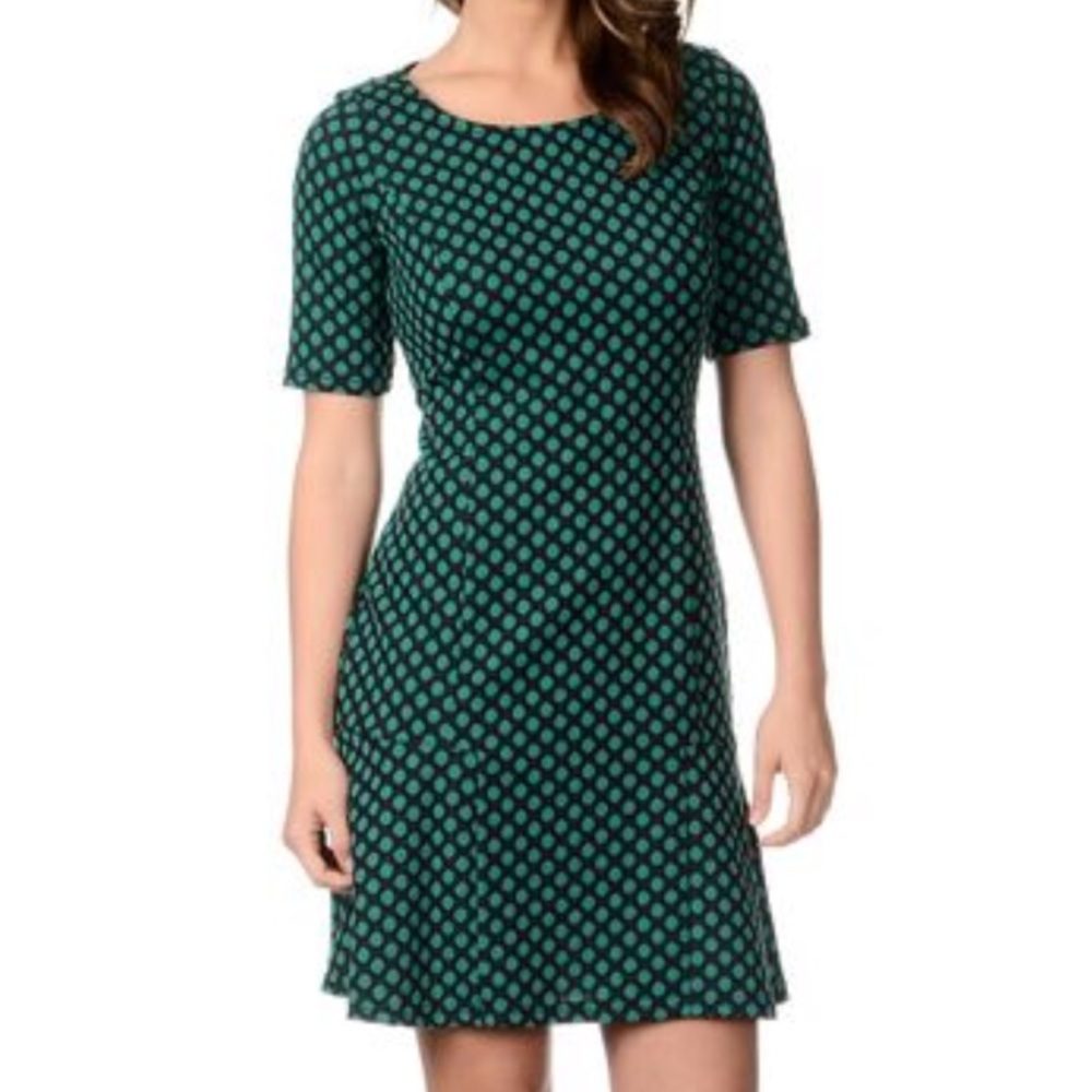 Lennie by Nina Leonard Polka Dot Dress Size Large